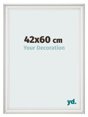 Fotokader 42x60cm Wit Geveegd MDF Lazio Voorzijde Maat | Yourdecoration.be