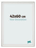 Fotokader 42x60cm Wit Geveegd MDF Lazio Voorzijde Maat | Yourdecoration.be