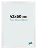 Fotokader 42x60cm Wit Hoogglans MDF Pisa Voorzijde Maat | Yourdecoration.be