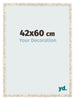 Fotokader 42x60cm Wit Vintage MDF Bologna Voorzijde Maat | Yourdecoration.be