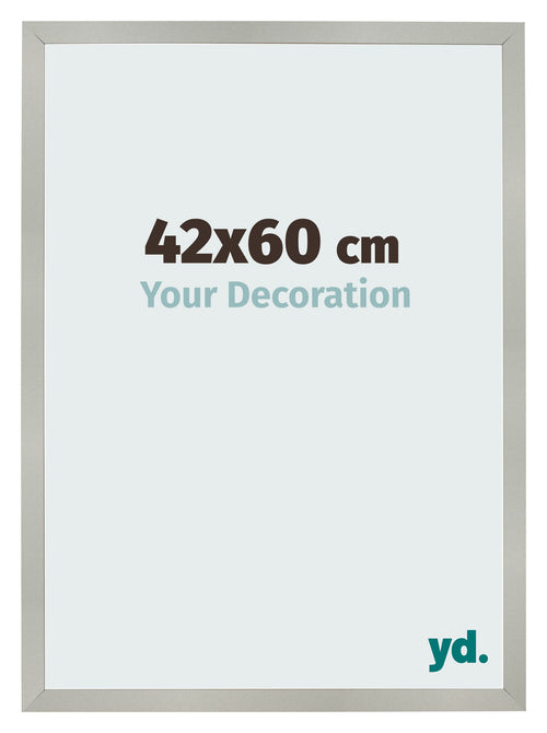 Fotokader 42x60cm Zilver Mat MDF Bologna Voorzijde Maat | Yourdecoration.be