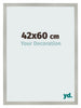 Fotokader 42x60cm Zilver Mat MDF Bologna Voorzijde Maat | Yourdecoration.be