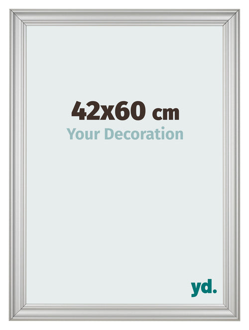Fotokader 42x60cm Zilver Mat MDF Lazio Voorzijde Maat | Yourdecoration.be