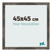 Fotokader 45x45 cm Geoxideerd Metaal MDF Bologna Voorzijde Maat | Yourdecoration.be