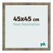 Fotokader 45x45 cm Metaal Vintage MDF Bologna Voorzijde Maat | Yourdecoration.be