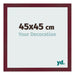 Fotokader 45x45 cm Wijnrood Geveegd MDF Bologna Voorzijde Maat | Yourdecoration.be