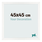 Fotokader 45x45 cm Wit Hoogglans MDF Bologna Voorzijde Maat | Yourdecoration.be