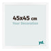 Fotokader 45x45 cm Wit Mat MDF Bologna Voorzijde Maat | Yourdecoration.be