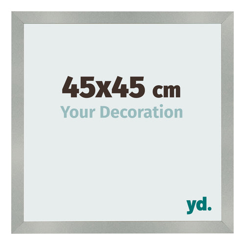 Fotokader 45x45cm Aluminium Geborsteld MDF Bologna Voorzijde Maat | Yourdecoration.be