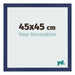 Fotokader 45x45cm Donkerblauw Geveegd MDF Bologna Voorzijde Maat | Yourdecoration.be