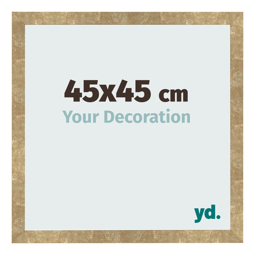 Fotokader 45x45cm Goud Antiek MDF Bologna Voorzijde Maat | Yourdecoration.be