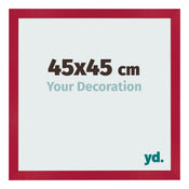 Fotokader 45x45cm Rood MDF Bologna Voorzijde Maat | Yourdecoration.be