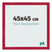 Fotokader 45x45cm Rood MDF Bologna Voorzijde Maat | Yourdecoration.be