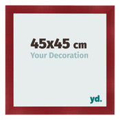 Fotokader 45x45cm Wijnrood Geveegd MDF Pisa Voorzijde Maat | Yourdecoration.be