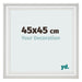 Fotokader 45x45cm Wit Geveegd MDF Lazio Voorzijde Maat | Yourdecoration.be