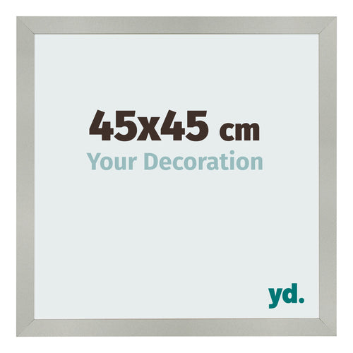 Fotokader 45x45cm Zilver Mat MDF Bologna Voorzijde Maat | Yourdecoration.be