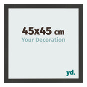 Fotokader 45x45cm Zwart Houtnerf MDF Bologna Voorzijde Maat | Yourdecoration.be