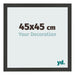 Fotokader 45x45cm Zwart Houtnerf MDF Bologna Voorzijde Maat | Yourdecoration.be