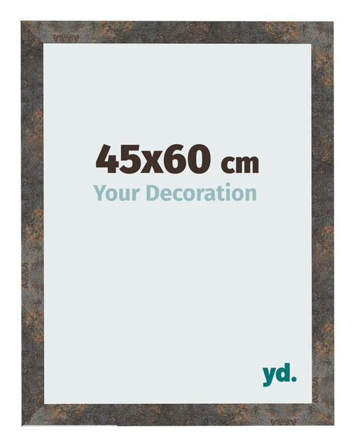 Fotokader 45x60 cm Geoxideerd Metaal MDF Bologna Voorzijde Maat | Yourdecoration.be