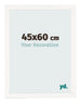 Fotokader 45x60 cm Wit Hoogglans MDF Bologna Voorzijde Maat | Yourdecoration.be