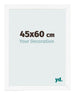 Fotokader 45x60 cm Wit Mat MDF Bologna Voorzijde Maat | Yourdecoration.be