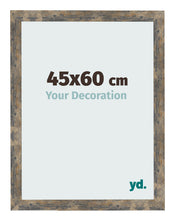 Fotokader 45x60cm Blauw Goud Gemeleerd MDF Bologna Voorzijde Maat | Yourdecoration.be