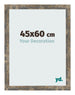 Fotokader 45x60cm Blauw Goud Gemeleerd MDF Bologna Voorzijde Maat | Yourdecoration.be