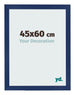 Fotokader 45x60cm Donkerblauw Geveegd MDF Bologna Voorzijde Maat | Yourdecoration.be