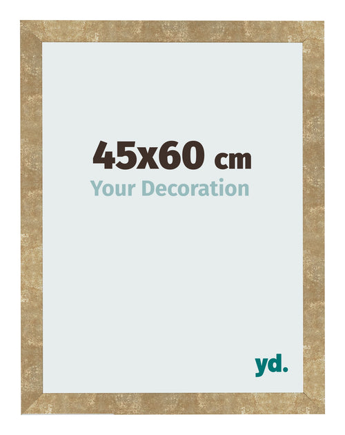 Fotokader 45x60cm Goud Antiek MDF Bologna Voorzijde Maat | Yourdecoration.be
