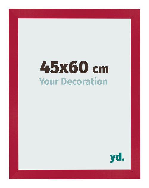 Fotokader 45x60cm Rood MDF Bologna Voorzijde Maat | Yourdecoration.be