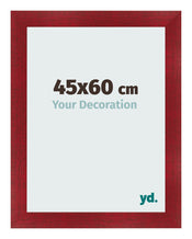 Fotokader 45x60cm Wijnrood Geveegd MDF Pisa Voorzijde Maat | Yourdecoration.be