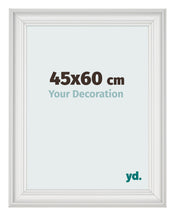 Fotokader 45x60cm Wit Geveegd MDF Lazio Voorzijde Maat | Yourdecoration.be