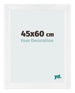 Fotokader 45x60cm Wit Hoogglans MDF Pisa Voorzijde Maat | Yourdecoration.be