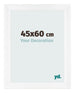 Fotokader 45x60cm Wit Mat MDF Pisa Voorzijde Maat | Yourdecoration.be