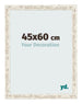 Fotokader 45x60cm Wit Vintage MDF Bologna Voorzijde Maat | Yourdecoration.be