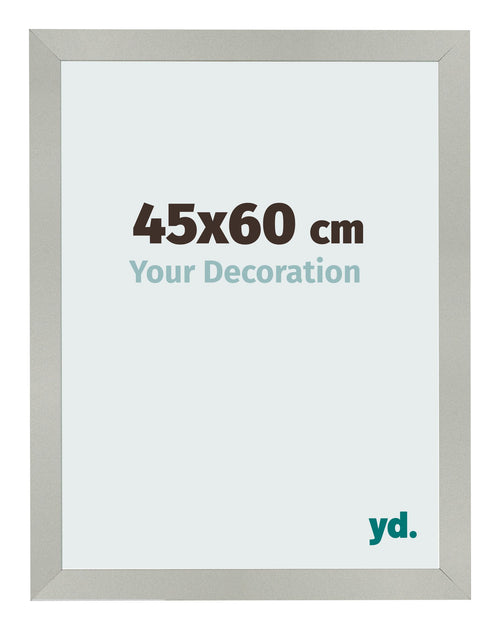 Fotokader 45x60cm Zilver Mat MDF Bologna Voorzijde Maat | Yourdecoration.be