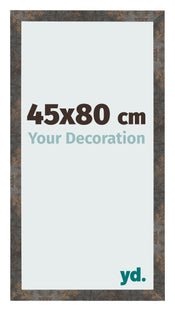 Fotokader 45x80 cm Geoxideerd Metaal MDF Bologna Voorzijde Maat | Yourdecoration.be