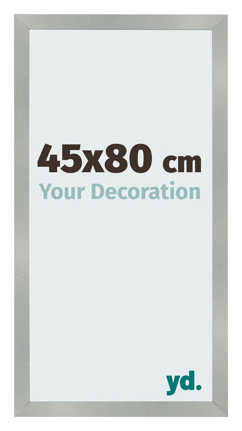 Fotokader 45x80cm Aluminium Geborsteld MDF Bologna Voorzijde Maat | Yourdecoration.be