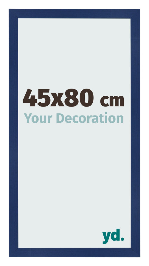 Fotokader 45x80cm Donkerblauw Geveegd MDF Bologna Voorzijde Maat | Yourdecoration.be