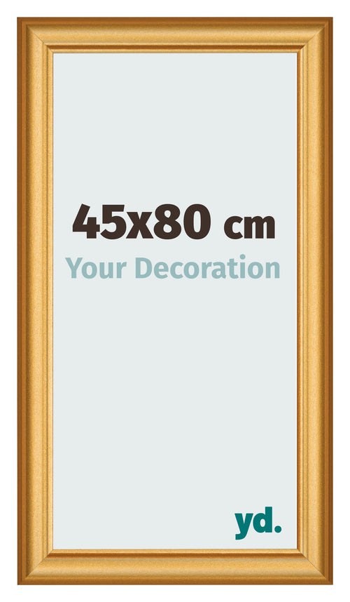 Fotokader 45x80cm Goud Mat MDF Lazio Voorzijde Maat | Yourdecoration.be