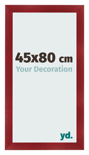 Fotokader 45x80cm Wijnrood Geveegd MDF Pisa Voorzijde Maat | Yourdecoration.be