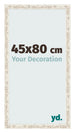Fotokader 45x80cm Wit Vintage MDF Bologna Voorzijde Maat | Yourdecoration.be
