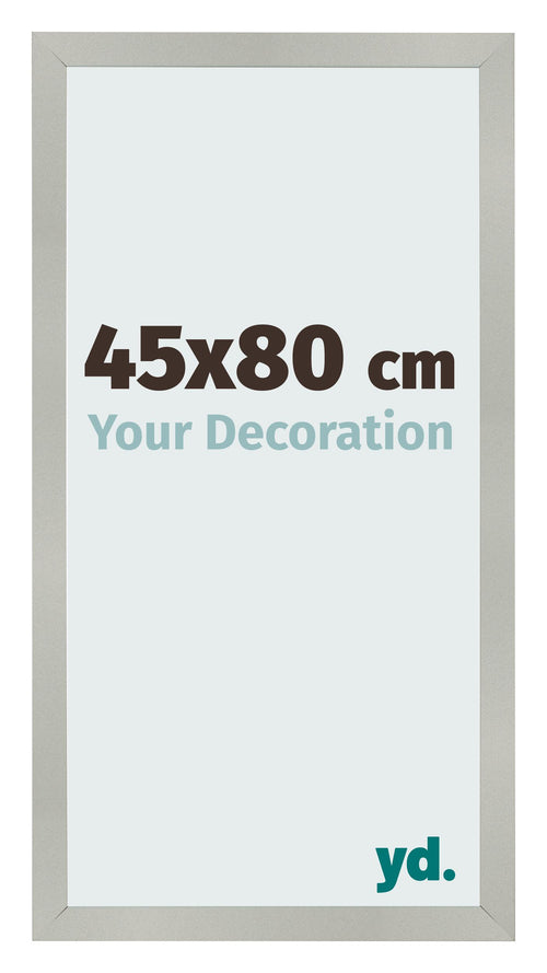 Fotokader 45x80cm Zilver Mat MDF Bologna Voorzijde Maat | Yourdecoration.be