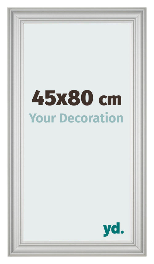 Fotokader 45x80cm Zilver Mat MDF Lazio Voorzijde Maat | Yourdecoration.be