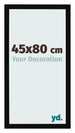 Fotokader 45x80cm Zwart Hoogglans MDF Bologna Voorzijde Maat | Yourdecoration.be