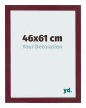 Fotokader 46x61 cm Wijnrood Geveegd MDF Bologna Voorzijde Maat | Yourdecoration.be