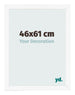 Fotokader 46x61 cm Wit Mat MDF Bologna Voorzijde Maat | Yourdecoration.be