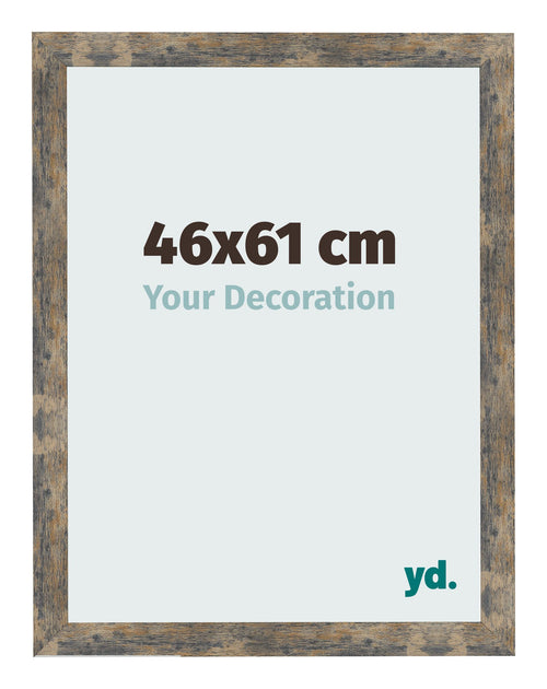 Fotokader 46x61cm Blauw Goud Gemeleerd MDF Bologna Voorzijde Maat | Yourdecoration.be