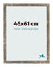 Fotokader 46x61cm Blauw Goud Gemeleerd MDF Bologna Voorzijde Maat | Yourdecoration.be