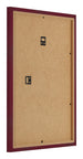 Fotokader 46x61cm Wijnrood Geveegd MDF Bologna Achterzijde Schuin | Yourdecoration.be